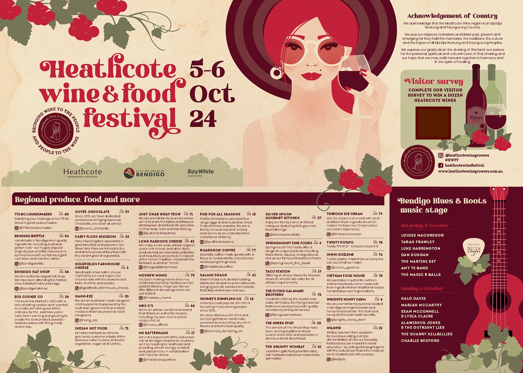 Heathcote Wine and Food Festival 2024 Program Artwork Web 3 Page1